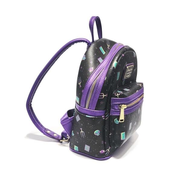 Disney Parks Hocus Pocus Spellbinding Loungefly Allover Print Mini Backpack - Picture 3 of 8